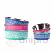 Anipro Alpha Fusion - Метална купа за храна и вода за кучета и котки, зелена, 12 см, 0.25 л. 2